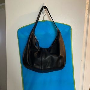 All leather shoulder bag by Coach